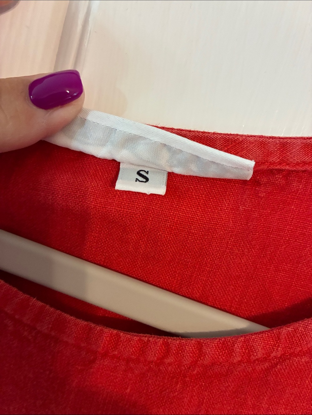 bryn Walker Red Short Sleeve Tunic Top - Picture 3 of 4
